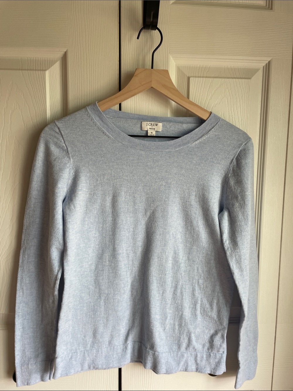 J. Crew Women's Pale Blue Crewneck Sweater